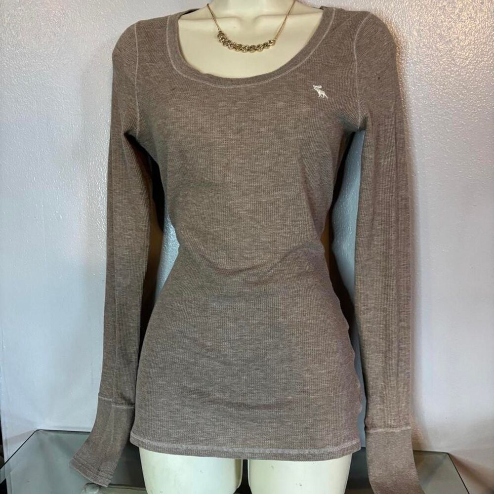 VTG y2k Abercrombie & Fitch Brown Long Sleeve Top – Size Large Bella Swan Core